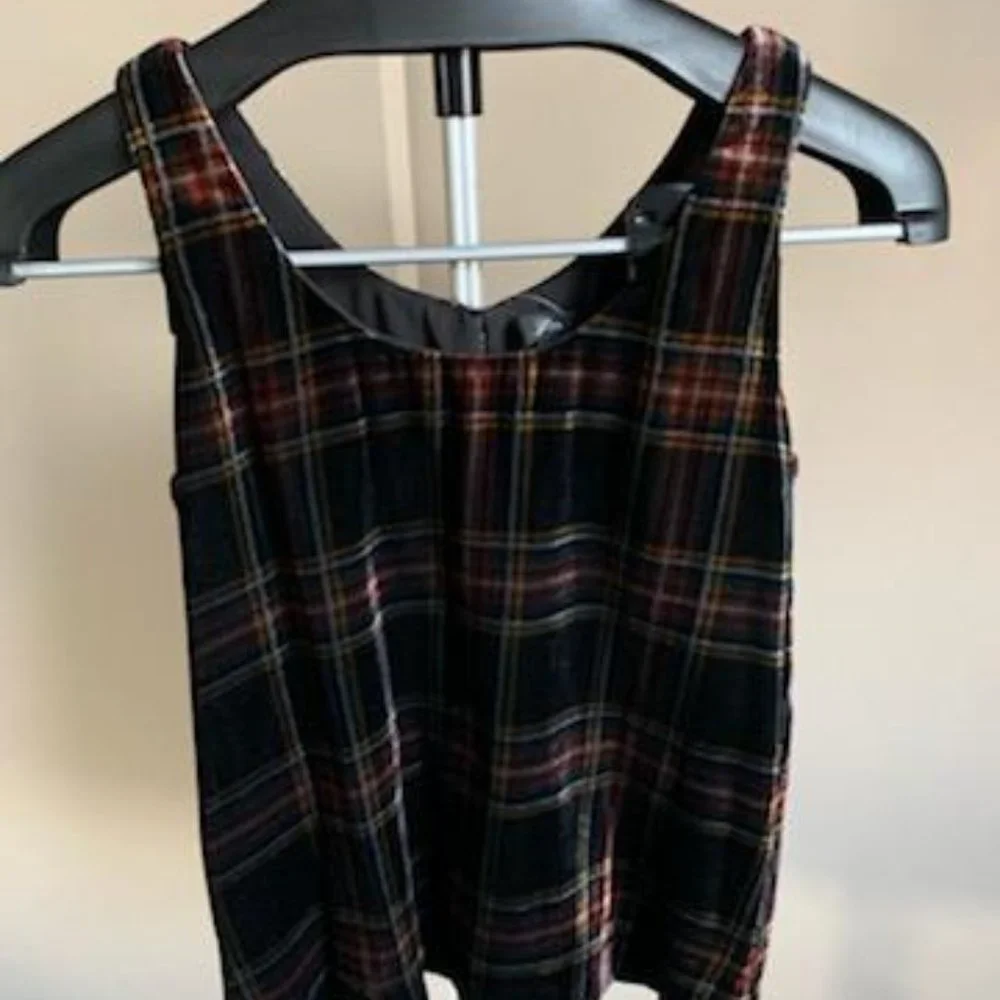 J Crew  Stewart Tartan top